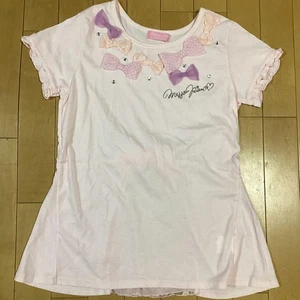 Mezzo Piano T-shirt H160cm Ribbon Lace Embroidery Childrens Clothing - Picture 1 of 4
