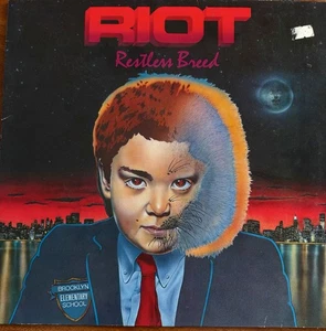 RIOT - Restless Breed VINYL LP 1982 Elektra DB1 - Picture 1 of 3