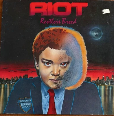 RIOT - Restless Breed VINYL LP 1982 Elektra DB1 - Image 1 of 3