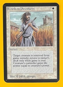 MTG SWORDS TO PLOWSHARES Alpha (OldManMTG 012-352) - Picture 1 of 11