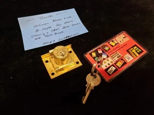 ORIGINAL VINTAGE JENNINGS YALE LOCK RE-KEYED LOCK#ODJ227 KEY#7 ANTIQUE SLOT - Picture 1 of 8