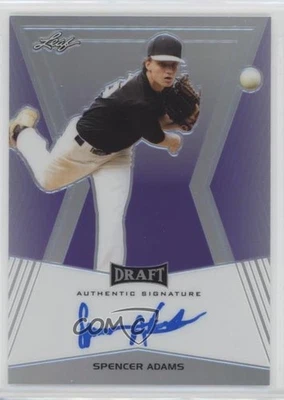 2014 Leaf Metal Draft Purple Prismatic /25 Spencer Adams #BA-SAI Auto - Image 1 of 2