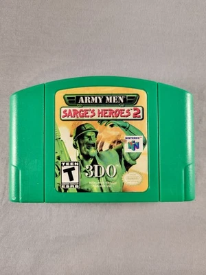 Army Men: Sarge's Heroes 2, N64, Loose, Authentic! - Image 1 of 2