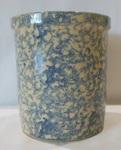 UVPCo Robinson Ransbottom Roseville #700 blau Schwammgeschirr 1 Menge hohes Glas - Bild 1 von 7