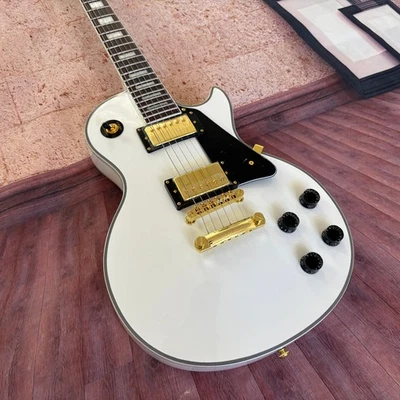 Custom LP electric guitar alpine white Rosewood Fingerboard Christmas present - Image 1 of 4
