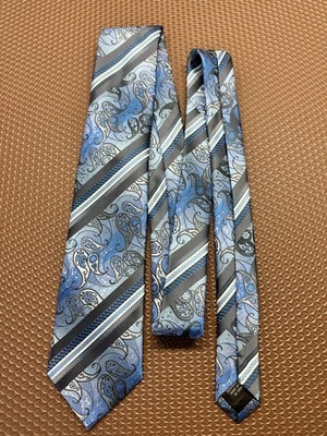 Corbata Stacy Adams tonos azules varios patrones y rayas Foto 1 de 3