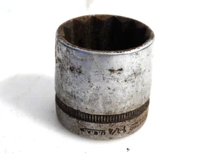 1 1/4" 12 Point 1/2" Drive Socket Indestro Super Brand 1240 USA - Picture 1 of 3