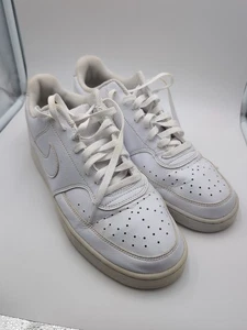 Size 12- Nike Court Vision Next Nature Low Triple White - Picture 1 of 9