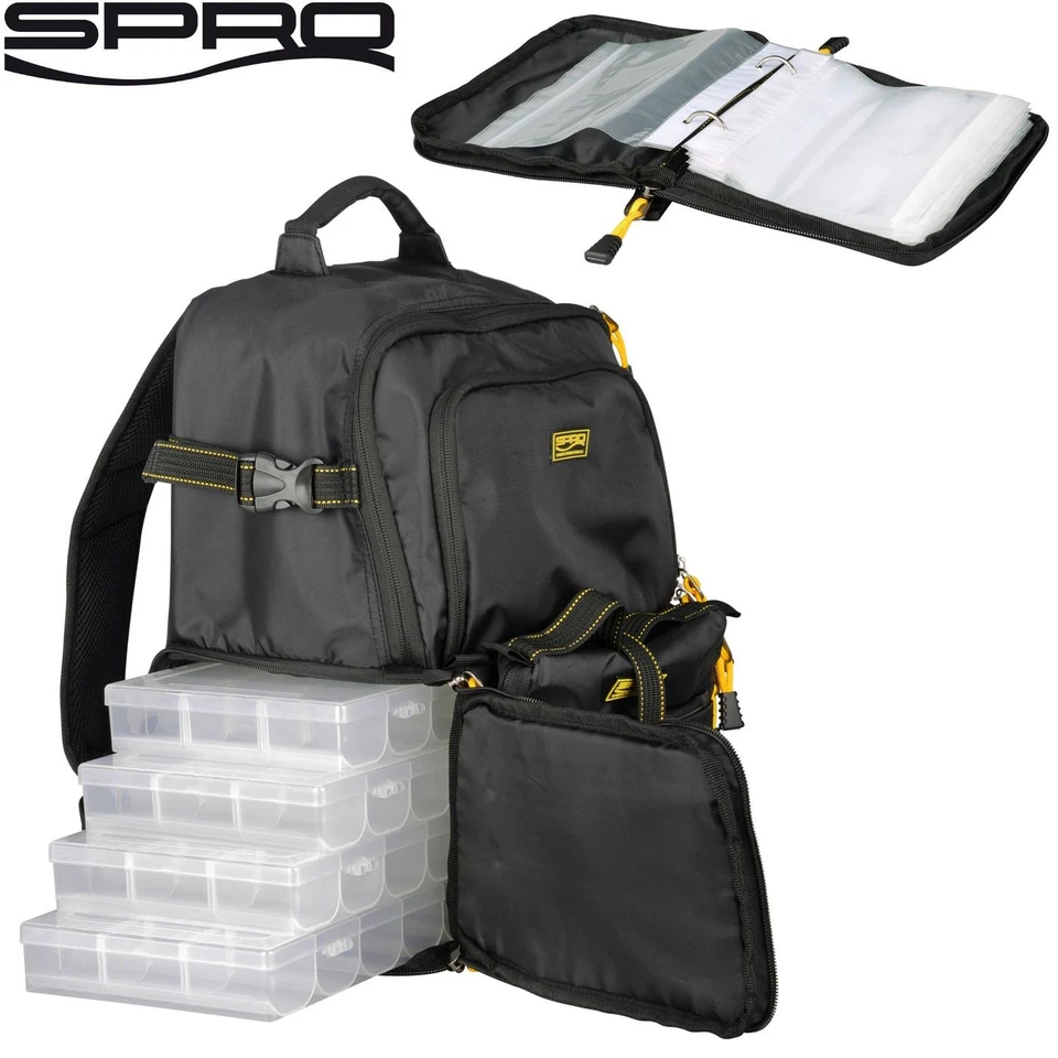 Spro Back Pack, Angelrucksack mit Boxen & Rig Wallet, Angeltasche für Köder - Bild 1 von 1