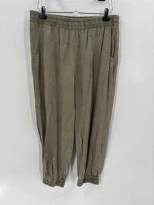 Cloth & Stone Joggers Womens Large Green Pants Pockets Stretchy Casual Comfort - Picture 1 of 16