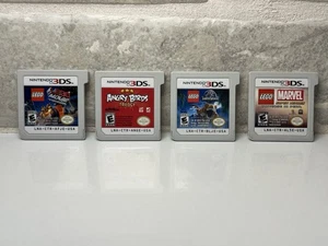 Lego Movie/ Lego Jurassic / Lego Marvel/ Angry Birds Nintendo 3DS 4 Games BUNDLE - Picture 1 of 8