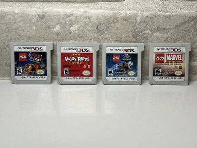 Lego Movie/ Lego Jurassic / Lego Marvel/ Angry Birds Nintendo 3DS 4 Games BUNDLE - Image 1 of 4