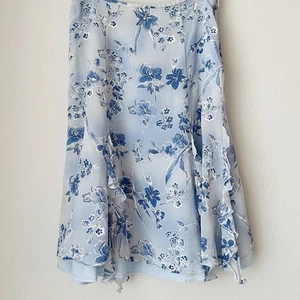 Vintage Escada Neiman Marcus Silk Skirt Ruffle Garden Party Softcore Size US 6/8 - Picture 1 of 18