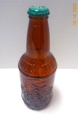 Vintage CIOUX CITY BIRCH BEER SODA BOTTLE w ORIGINAL BOTTLE CAP-EMBOSSED- Mexico - Image 1 of 4