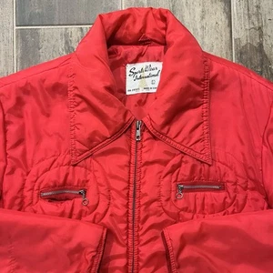 Giacca da sci vintage anni 70 abbigliamento sportivo internazionale pugnale colletto YKK zip - Foto 1 di 8