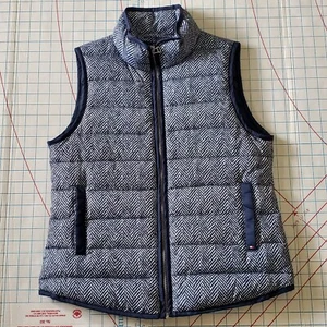 Tommy Hilfiger Pufferweste Damen Medium Marineblau Daunenfedern Reißverschluss ärmellos - Bild 1 von 10