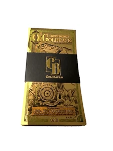 100X 1 South Dakota GOLDBACK AURUM 24KT GOLD FOIL NOTE BU 1/1000TH OZ .999 - Picture 1 of 6