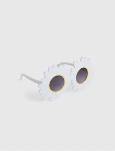 NWT Gap Toddler Girl Sunglasses white Daisy Sunflower Flower Never Worn Boho - Picture 1 of 4