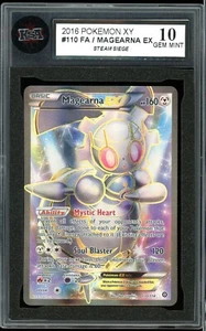 2016 Pokemon Steam Siege #110 Magearna EX Full Art KSA 10 Gem Mint - Picture 1 of 2