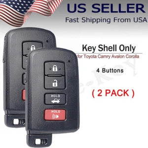 2 For Toyota 2011 2012 2013 2014 2015 2016 2017 Camry Remote Key Fob Shell Case - Picture 1 of 8