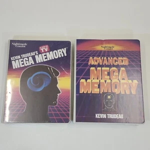 Kevin Trudeau's Mega Memory + Advanced Audio Tape Cassette Set Guide Workbook 90 - Picture 1 of 15
