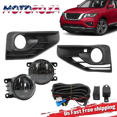 Par de luces antiniebla para Nissan Pathfinder 2017 2018 2019 2020 conjunto de luces de parachoques Foto 1 de 4