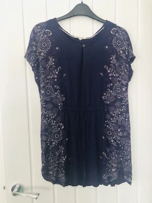 Ladies White Stuff jersey tie waist tunic top, size 12 - Image 1 of 3