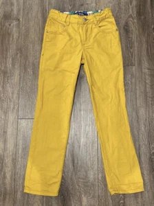 Mini Boden-sz 6-Mustard-Yellow -pants-Ankle Zippers- Very Hard To Find! - Picture 1 of 5