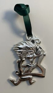 Dr Seuss The Cat in the Hat “Thing 2” Christmas Ornament Silver Plated Official - Picture 1 of 5