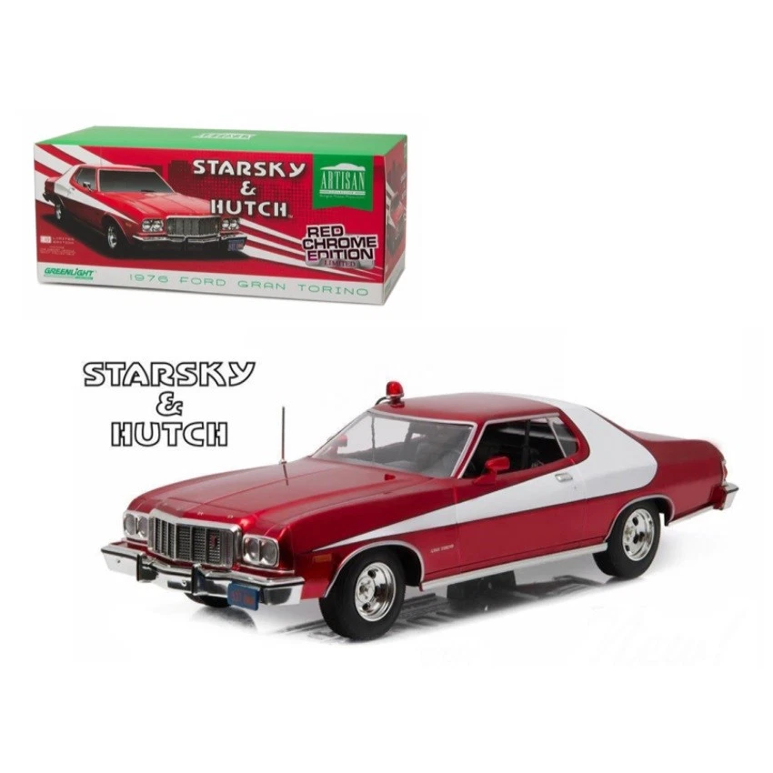 Greenlight 19023 Starsky & Hutch 1976 Ford Gran Torino Chrome Edition