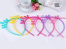100 Mixed Color Plastic Crown Hair Tiara Princess Headband Hair band With Teeth