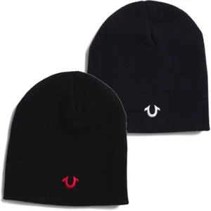 Gorro de calavera bordado con logotipo de herradura True Religion para hombre - Imagen 1 de 3