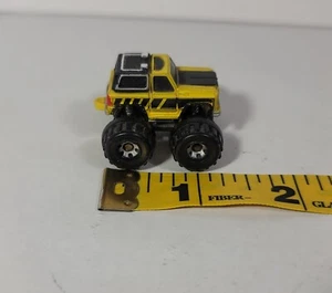 Small Micro Machine Monster Truck Yellow and Black Chey Blazer - Picture 1 of 6