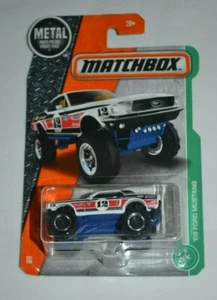 2017 MATCHBOX MBX OFF-ROAD 124/125 - '68 FORD MUSTANG WEISS - Bild 1 von 3