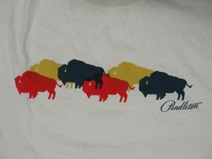 Pendleton Bisons Glacier National Park Colors Scheme t shirt Size M Men's Rare - Picture 1 of 12