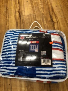 NEWYORK GIANTS blanket RASCHELTHROW Blanket 60" x 80 LOGO BRANDS - Picture 1 of 4