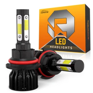 For Oldsmobile Cutlass Calais 1990-1991 8000K LED Headlight 9007 HB5 Bulbs Hi-Lo - Picture 1 of 12