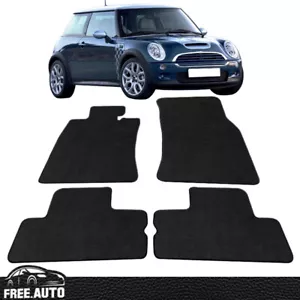 Alfombrillas delanteras y traseras Mini Cooper 02-06 4 piezas cupé de nailon negro - Imagen 1 de 8