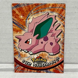 Tarjeta Coleccionable Pokémon Nidoran #32 Topps Azul Logo Tipo Veneno - Imagen 1 de 2
