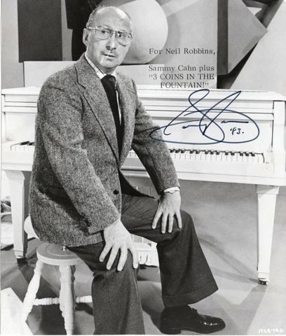 SAMMY CAHN - Signed 7x6 Magazine Cutting - MUSIC - COMPOSER Cover