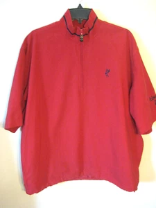 EUC Ashworth 1/4 Zip Golf Pullover 1/2 Sleeve Water Resistant Windbreaker Medium - Picture 1 of 14