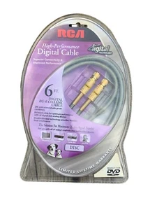 RCA - DT6C - RG-6 Digital Coaxial Video Cable F Male-Male 6 ft. - Picture 1 of 3