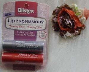 Blistex Lippenausdrücke Touch of Shine + Touch of Tönung mit Spiegel 2Kt 0,13 Unzen - Bild 1 von 3