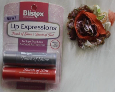 Blistex Lip Expressions Touch of Shine + Touch of Tint con Espejo 2Ct.13 Oz. Foto 1 de 3
