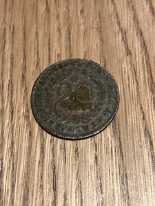 1795 PORTUGIESISCHE AZOREN 20 REIS VINTAGE MÜNZE - Bild 1 von 2
