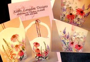 KATHY LANGDON 1996 BIG BASKET SUMMER WILDFLOWER FLORAL PATTERN PACKET - Picture 1 of 3