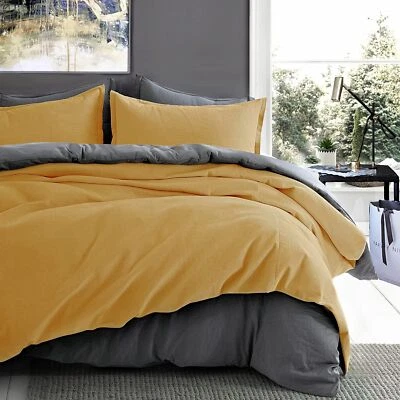 Conjunto de Capa de Edredom Eikei Algodão Puro Veludo Tecido Natural Casual Moderno... - Imagem 1 de 2