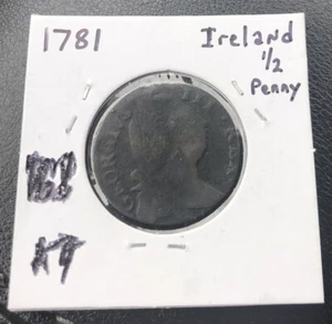 1781 Ireland Half Penny - Picture 1 of 2