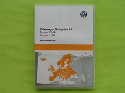 SD KARTE NAVIGATION AS EUROPA 1 2018 V8 VW DISCOVER MEDIA 2 PASSAT TIGUAN CADDY - Bild 1 von 4