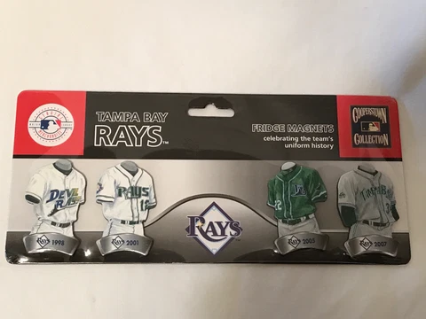 Tampa Bay Rays Uniform ‘98-‘07 Cooperstown Collection Numbed MLB Fridge Magnets Cover